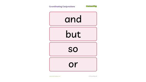 Co-ordinating Conjunctions Poster
