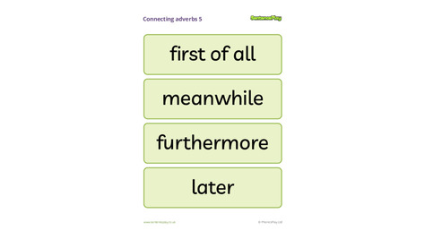 Connecting Adverbs Poster 5